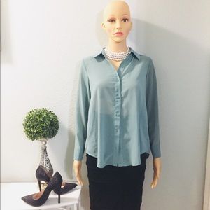 💥Love Culture Teal Blouse with Back Opening